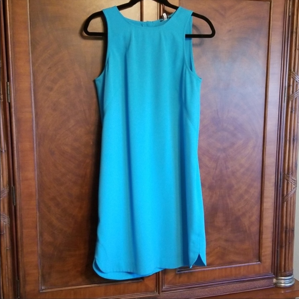 Ann Taylor Blue Shift Dress Size 6P